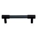 Black Small Cylinder Glass Door Handles